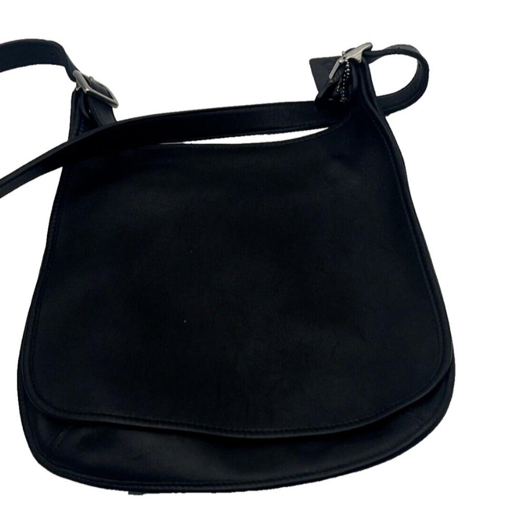 Vintage Coach Legacy Slim Saddle Flap Crossbody Handbag 9134